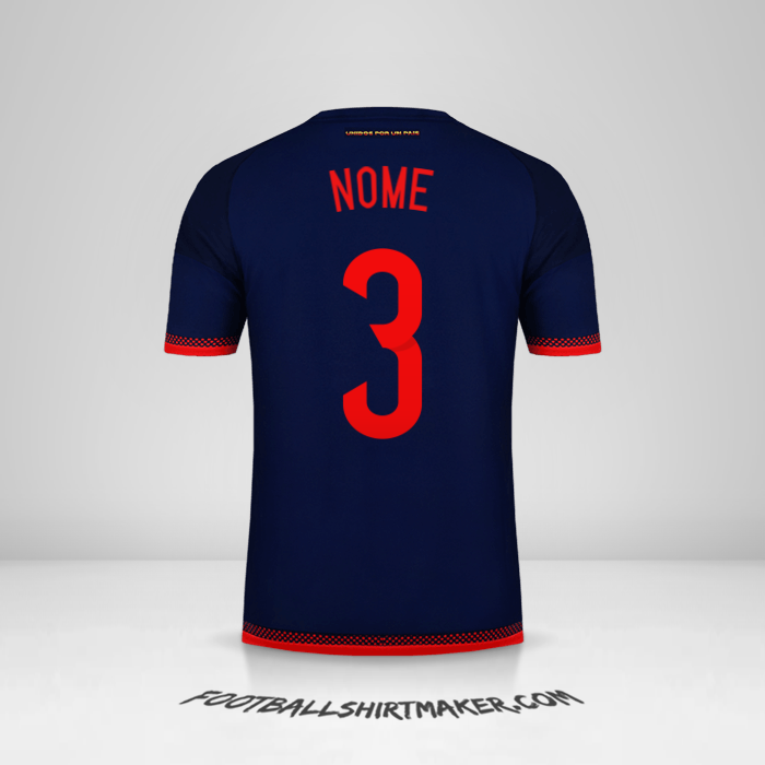 Camisa Colômbia 2015 Alternativa -  nome - 3