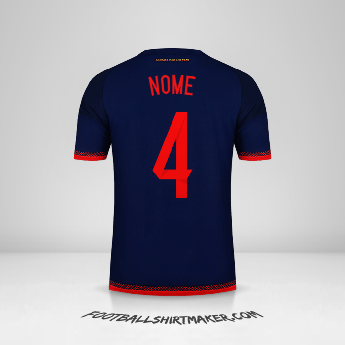 Maglia Colombia 2015 Seconda -  nome - 4
