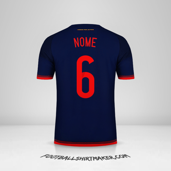 Maglia Colombia 2015 Seconda -  nome - 6