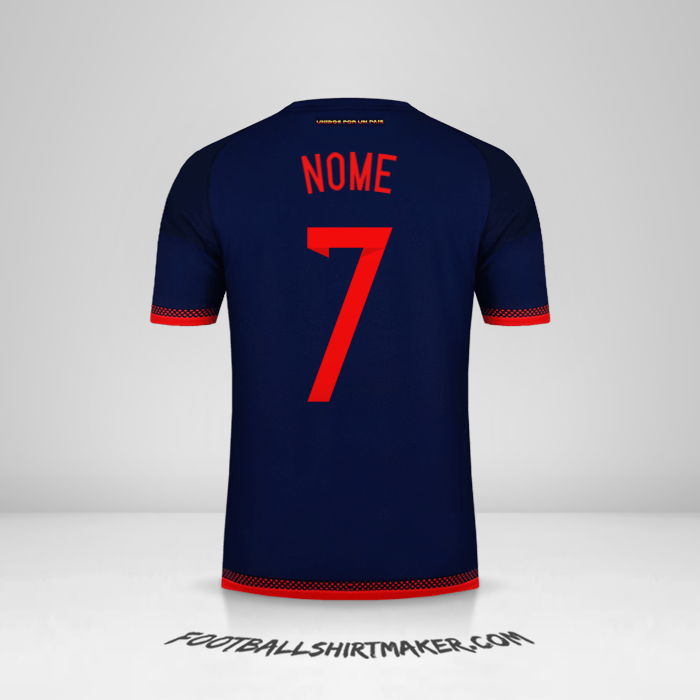 Maglia Colombia 2015 Seconda -  nome - 7