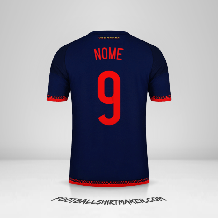 Maglia Colombia 2015 Seconda -  nome - 9
