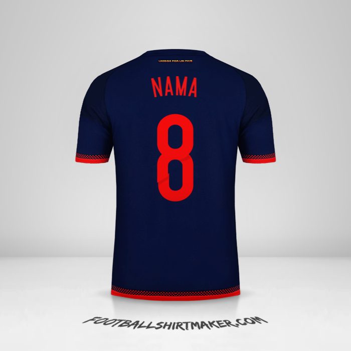 Jersey Kolombia 2015 Alternatif -  nama - 8