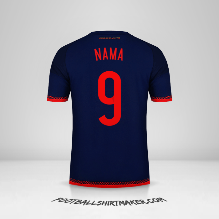 Jersey Kolombia 2015 Alternatif -  nama - 9