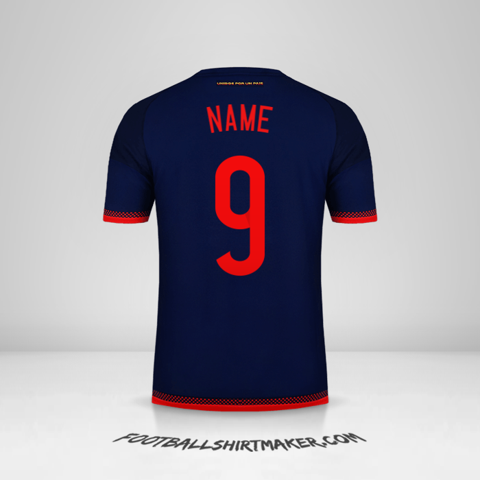 Shirt Colombia 2015 Away -  name - 9