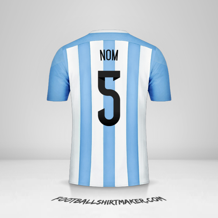Maillot Argentine 2015 -  nom - 5