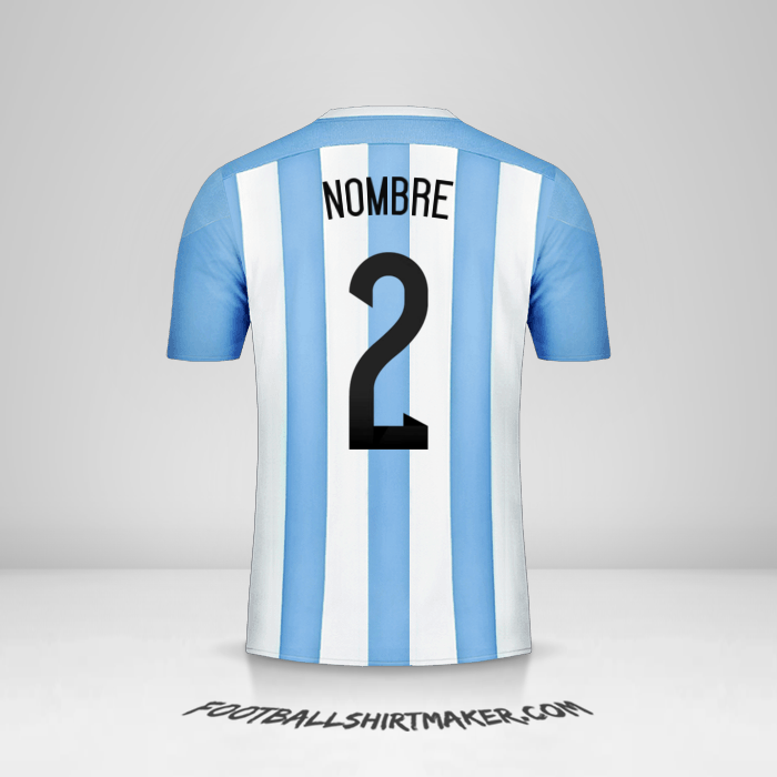 Jersey Argentina 2015 -  nombre - 2