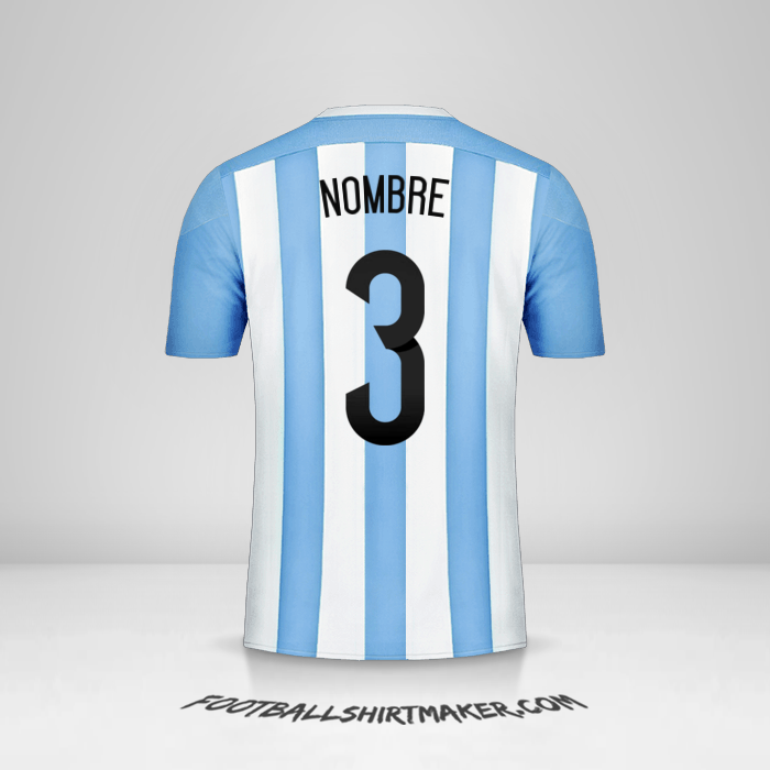 Jersey Argentina 2015 -  nombre - 3