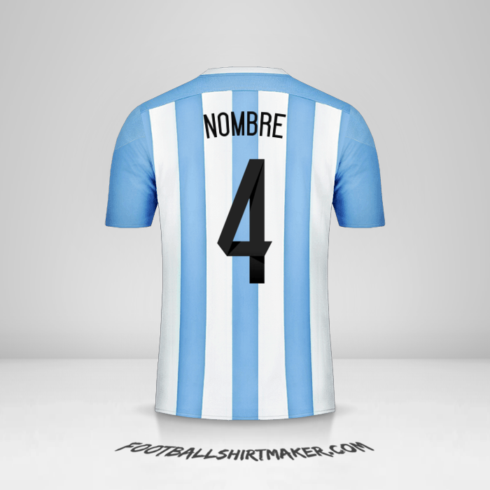 Jersey Argentina 2015 -  nombre - 4
