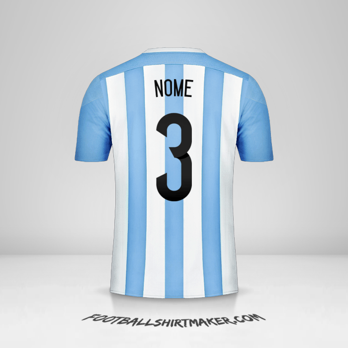 Camisa Argentina 2015 -  nome - 3