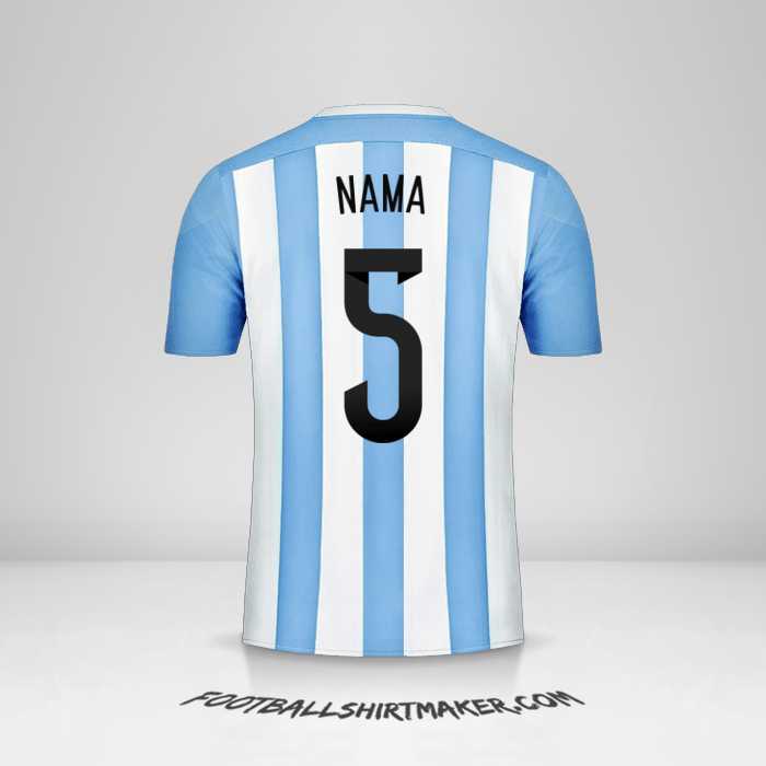 Jersey Argentina 2015 -  nama - 5