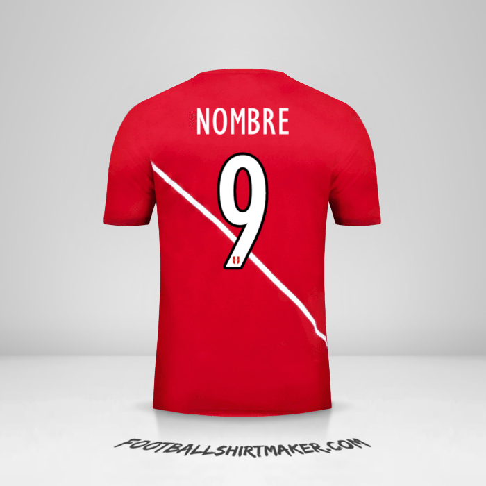 Camiseta Peru 2015/16 Visita -  nombre - 9