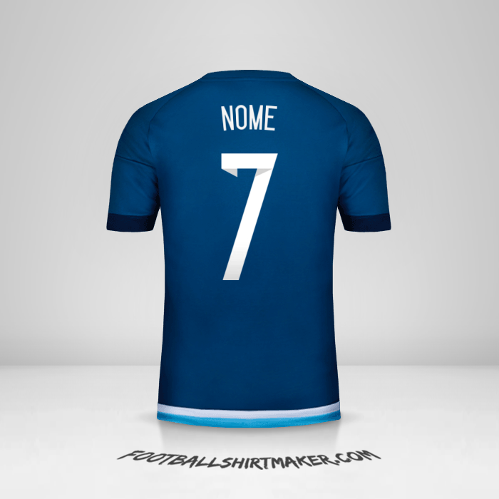 Maglia Argentina 2015 Seconda -  nome - 7