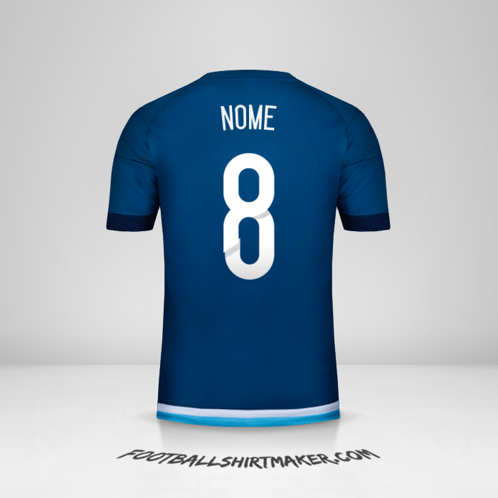Maglia Argentina 2015 Seconda -  nome - 8