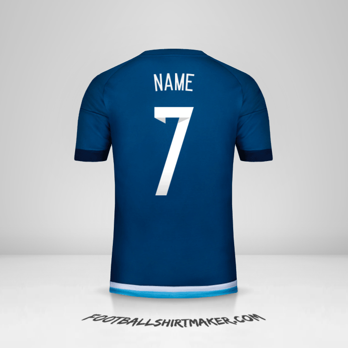 Shirt Argentina 2015 Away -  name - 7