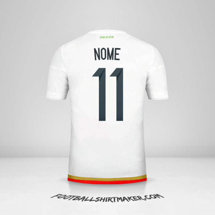 Maglia Messico 2015/16 Seconda -  nome - 11