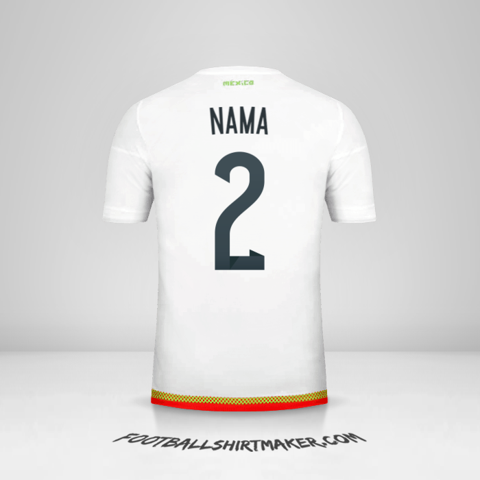 Jersey Meksiko 2015/16 Alternatif -  nama - 2