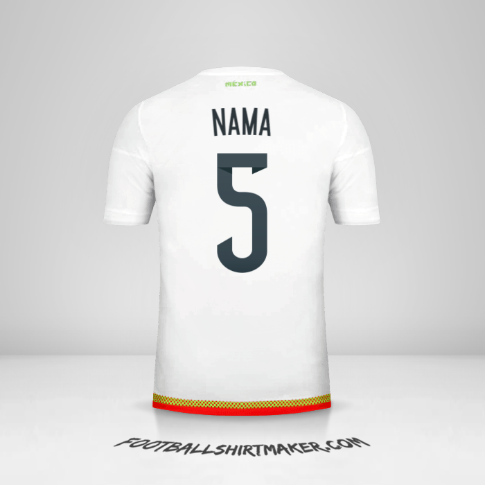 Jersey Meksiko 2015/16 Alternatif -  nama - 5