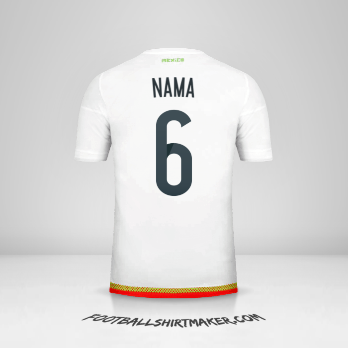 Jersey Meksiko 2015/16 Alternatif -  nama - 6