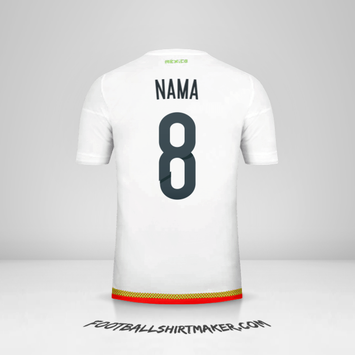 Jersey Meksiko 2015/16 Alternatif -  nama - 8