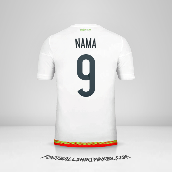 Jersey Meksiko 2015/16 Alternatif -  nama - 9