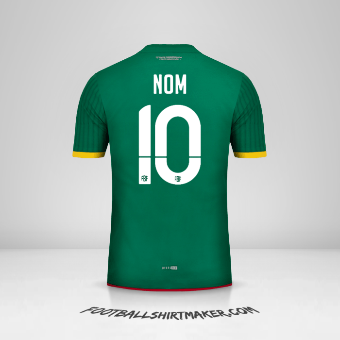 Maillot Bolivie 2015 -  nom - 10