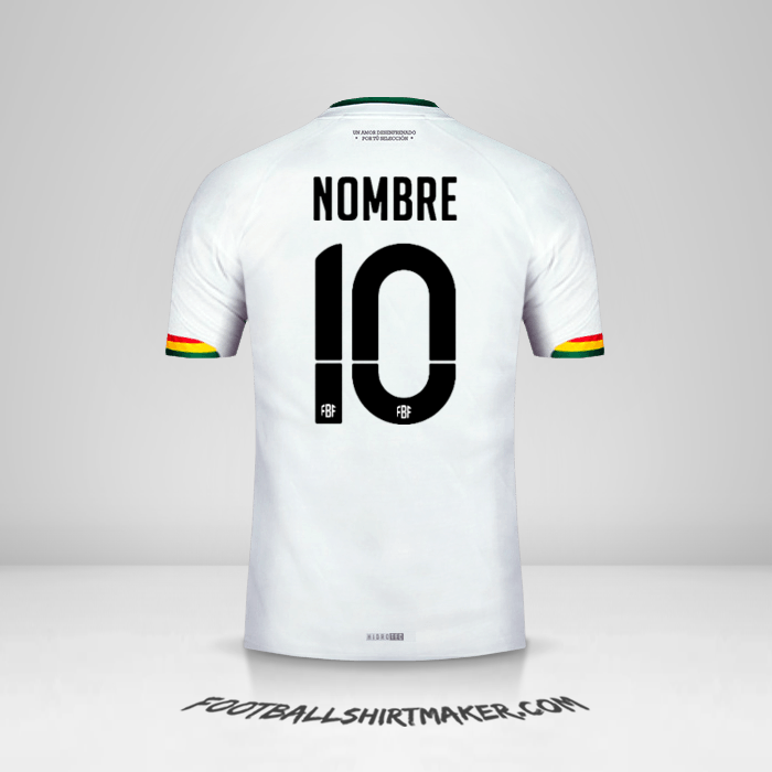 Jersey Bolivia 2015 Visita -  nombre - 10