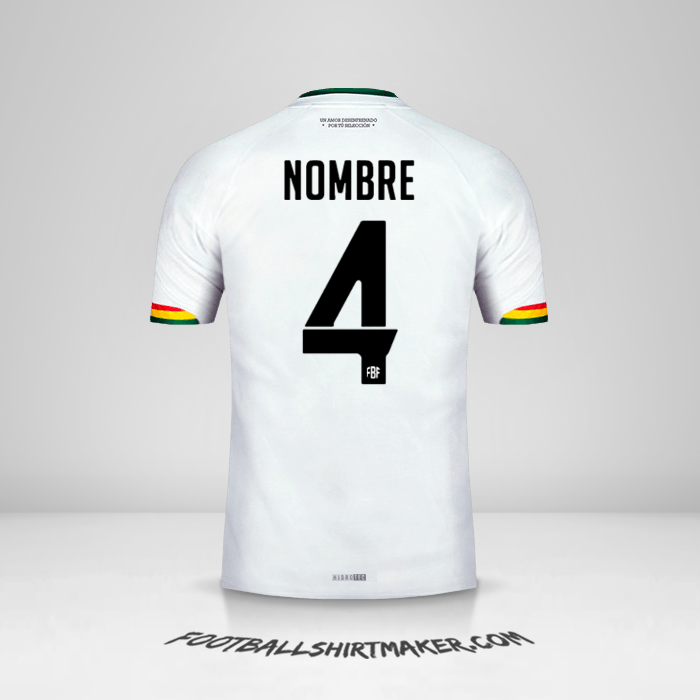 Jersey Bolivia 2015 Visita -  nombre - 4