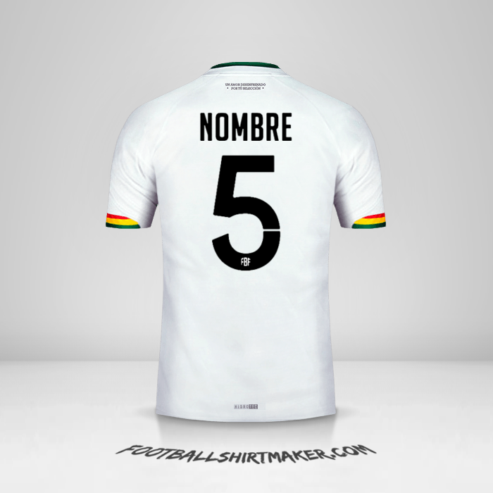 Jersey Bolivia 2015 Visita -  nombre - 5