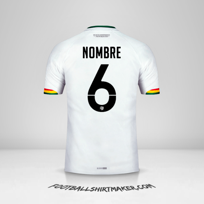 Jersey Bolivia 2015 Visita -  nombre - 6