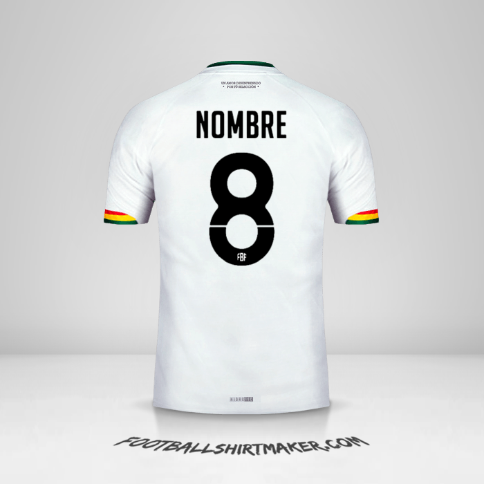 Jersey Bolivia 2015 Visita -  nombre - 8