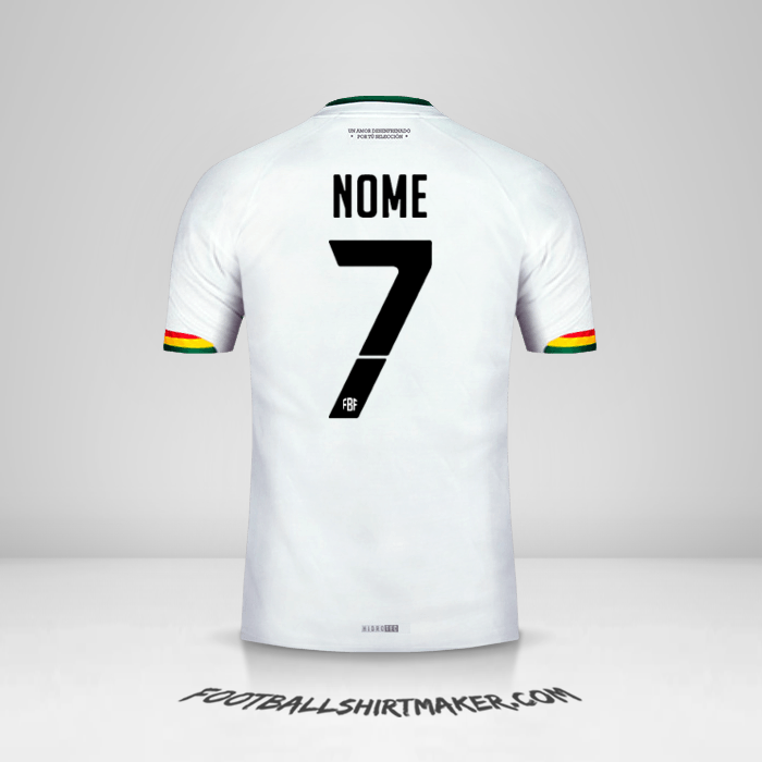 Maglia Bolivia 2015 Seconda -  nome - 7