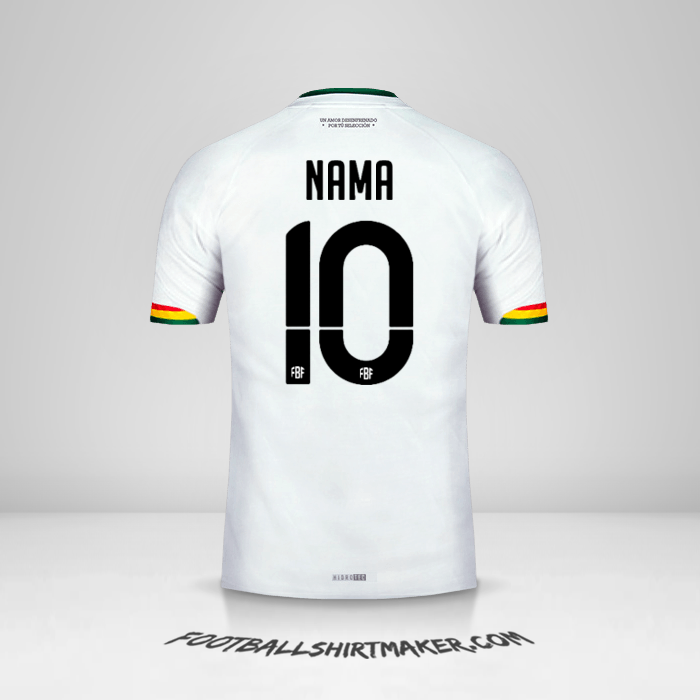 Jersey Bolivia 2015 Alternatif -  nama - 10