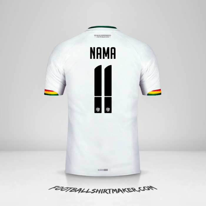 Jersey Bolivia 2015 Alternatif -  nama - 11