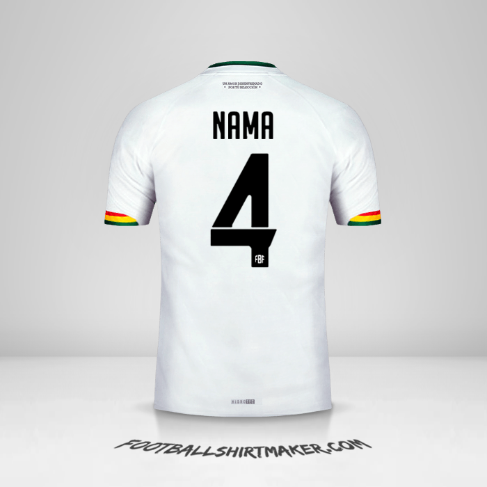 Jersey Bolivia 2015 Alternatif -  nama - 4