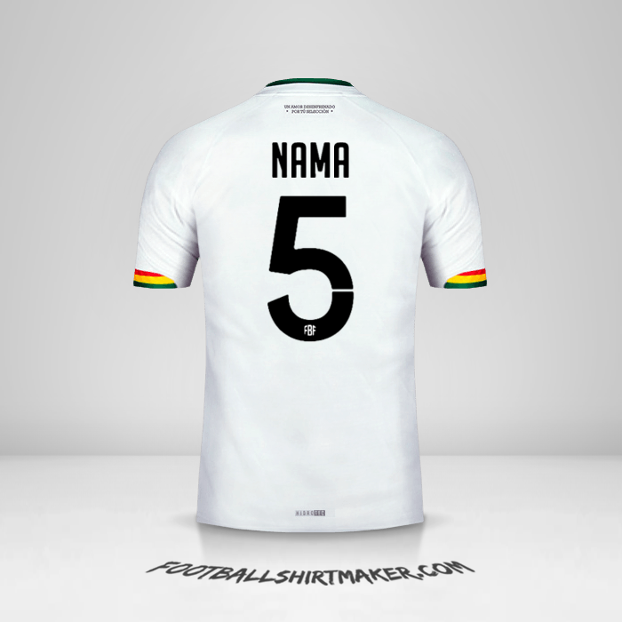 Jersey Bolivia 2015 Alternatif -  nama - 5