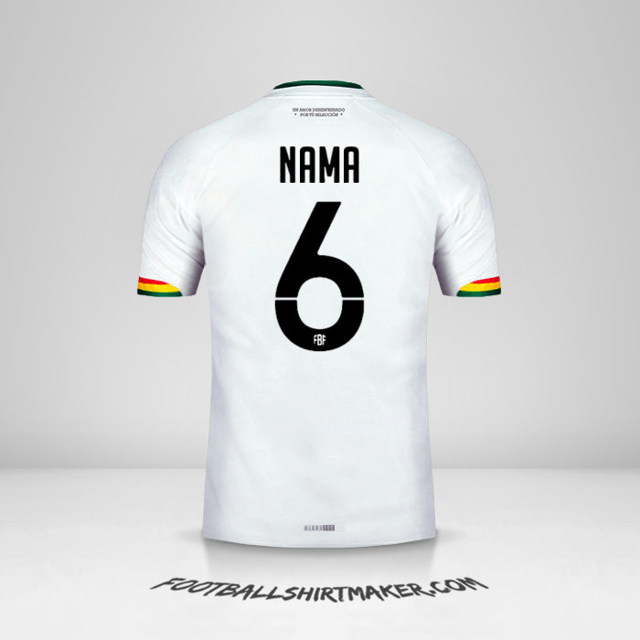 Jersey Bolivia 2015 Alternatif -  nama - 6