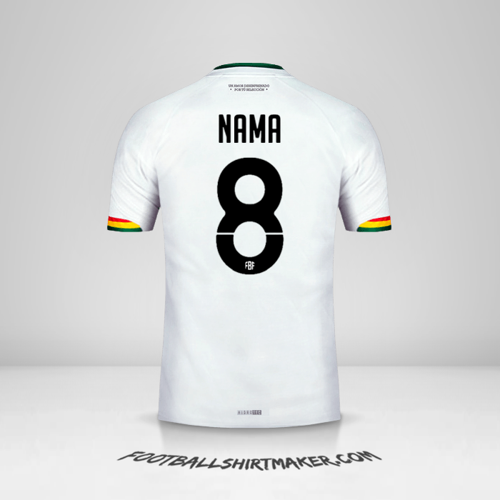 Jersey Bolivia 2015 Alternatif -  nama - 8