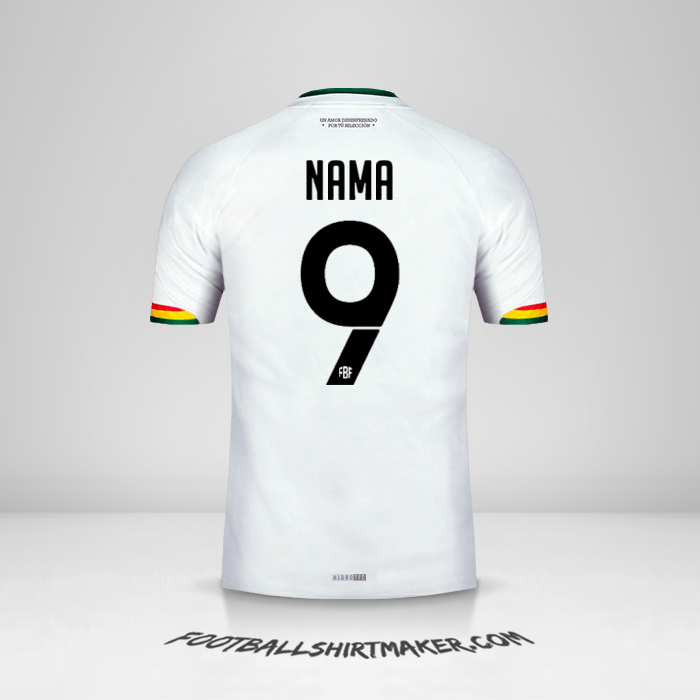 Jersey Bolivia 2015 Alternatif -  nama - 9