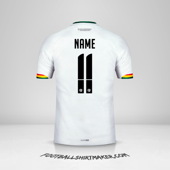 Shirt Bolivia 2015 Away -  name - 11