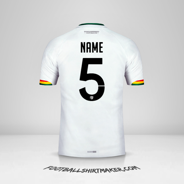 Jersey Bolivia 2015 Away -  name - 5