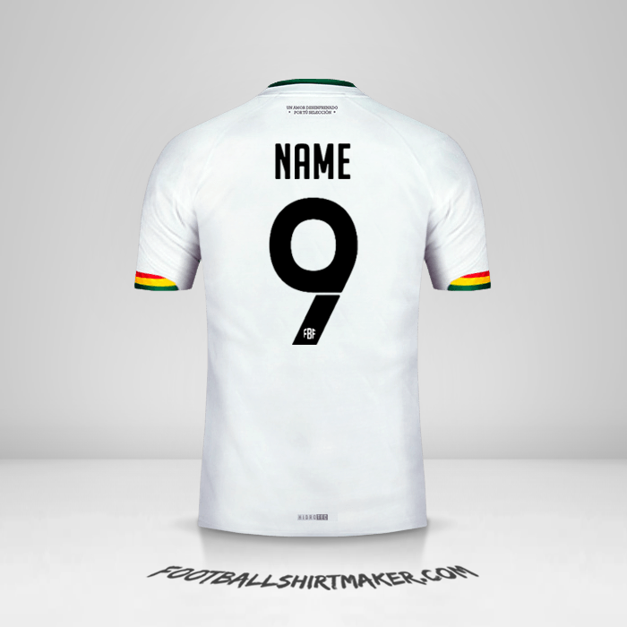 Shirt Bolivia 2015 Away -  name - 9