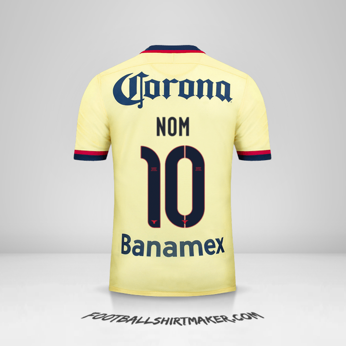 Maillot Club America 2015/16 -  nom - 10