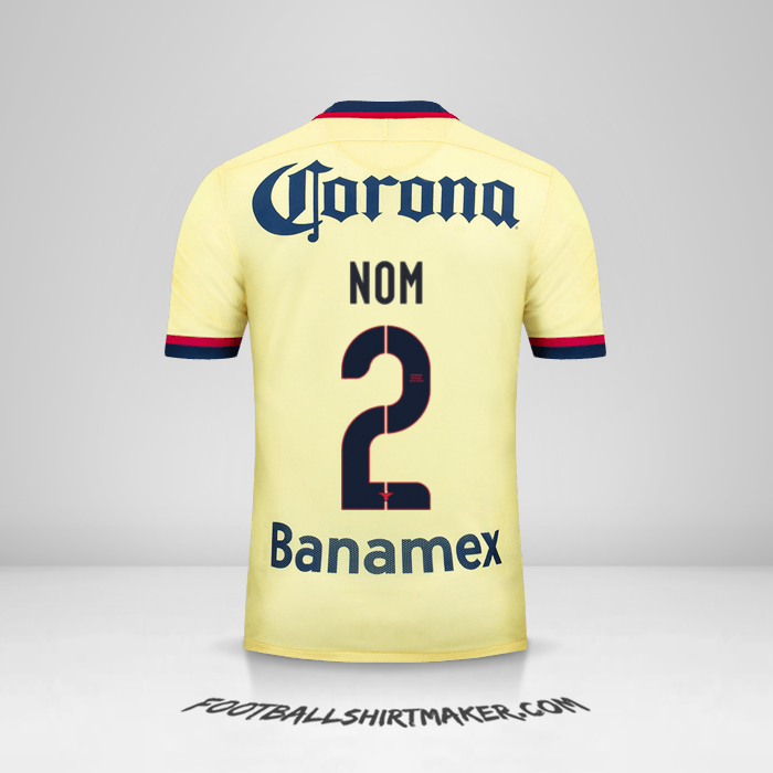 Maillot Club America 2015/16 -  nom - 2