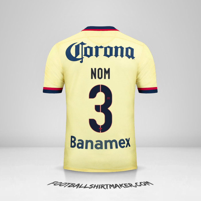 Maillot Club America 2015/16 -  nom - 3
