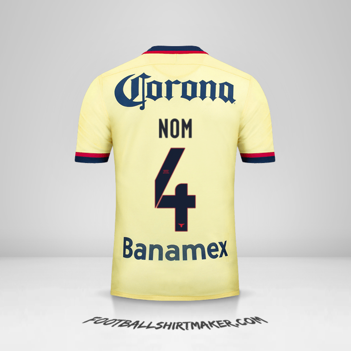 Maillot Club America 2015/16 -  nom - 4