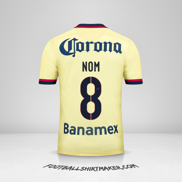 Maillot Club America 2015/16 -  nom - 8