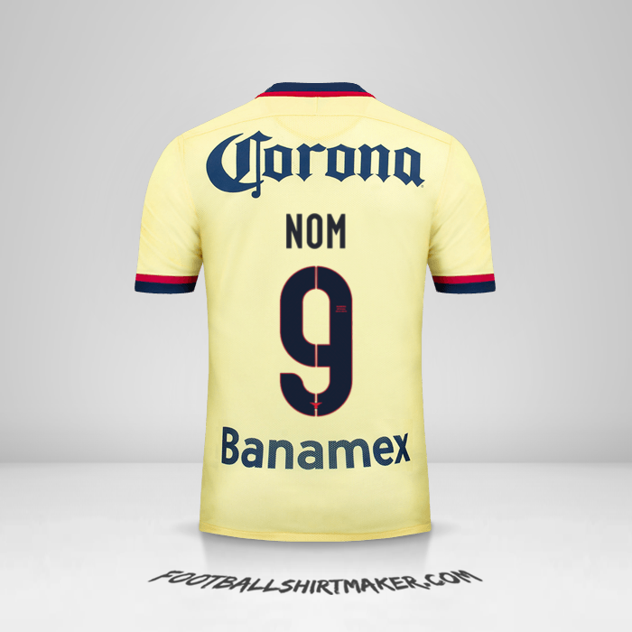 Maillot Club America 2015/16 -  nom - 9