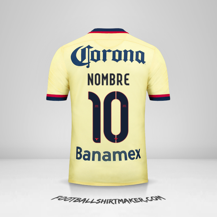Jersey Club America 2015/16 -  nombre - 10