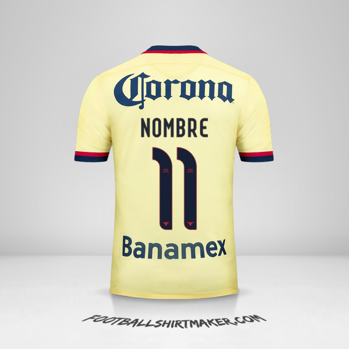 Jersey Club America 2015/16 -  nombre - 11