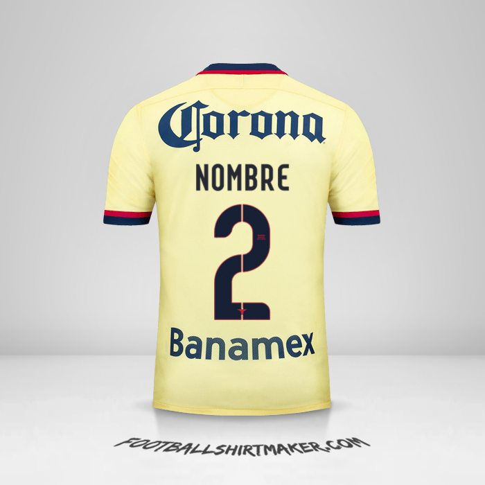 Jersey Club America 2015/16 -  nombre - 2